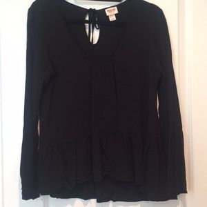 Mossimo supply co black blouse